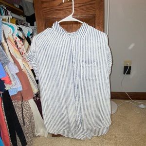American Eagle Striped Button Up